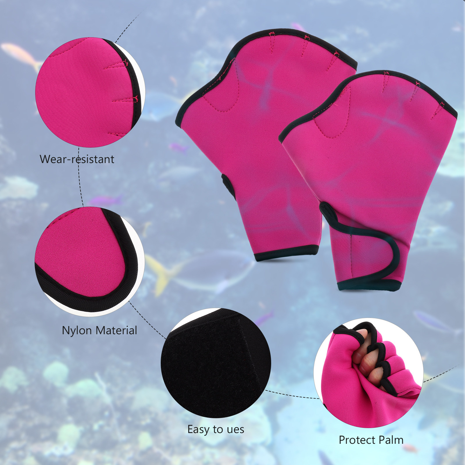 男女兼用スキューバグローブ1組 ナイロン製スイムグローブ ウ - Aquatic Sports And Scuba のレビューと価格